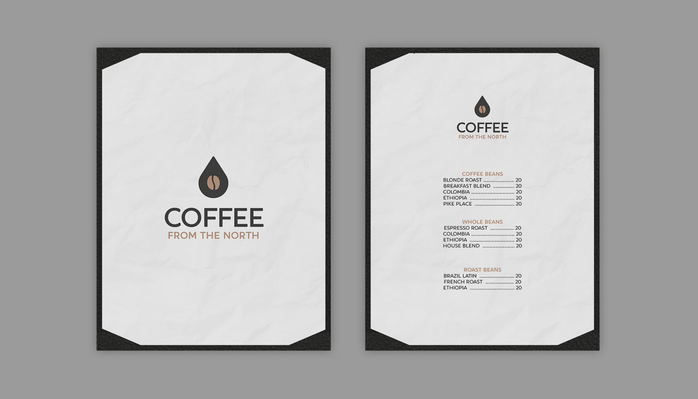 Coffee from the North logo mockup
